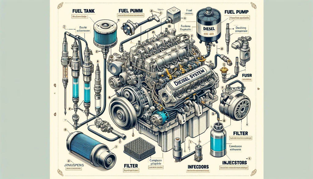 komponen bahan bakar diesel